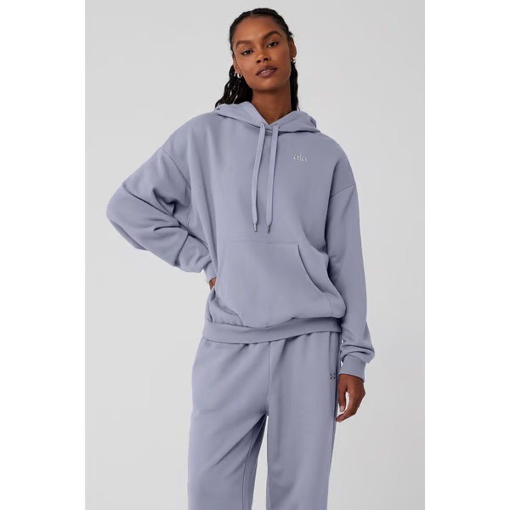 ALO Yoga Light Purple/Grey Hoodie